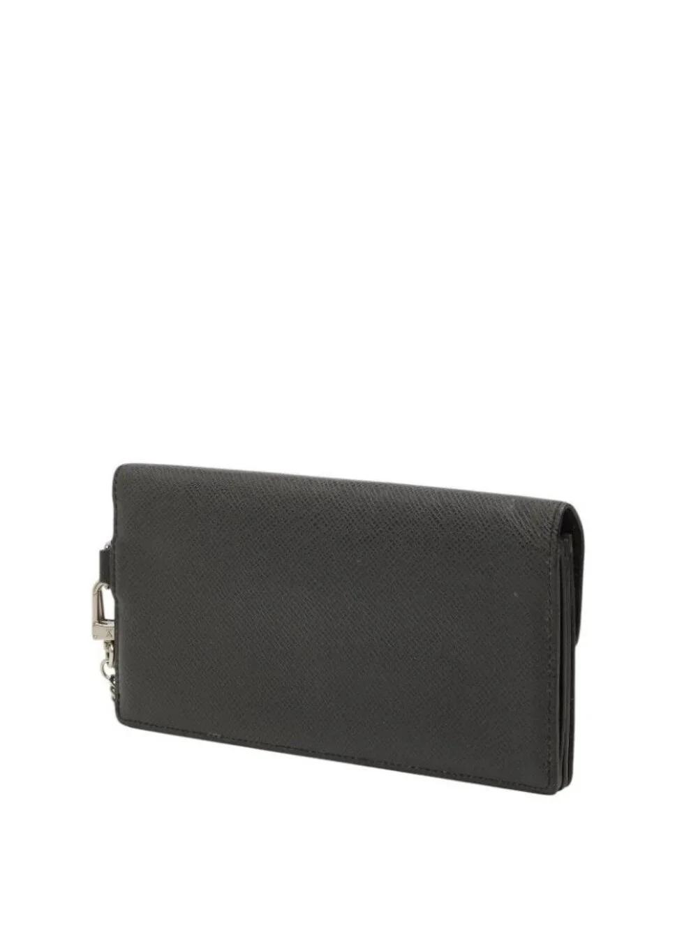 Louis Vuitton Taiga Portefeuille Accordion Wallet Ardoise Black Leather